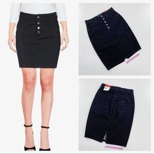 GUESS Black Cotton blend Skirt Sz 27